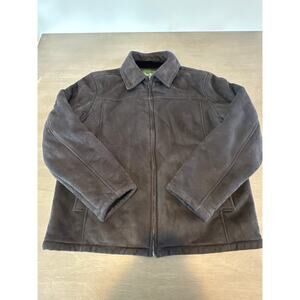 David Taylor Collection Men’s Black Zip Up Faux Fur Medium M Coat